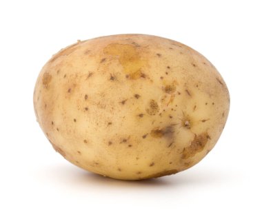 beyaz üzerine yeni patates  
