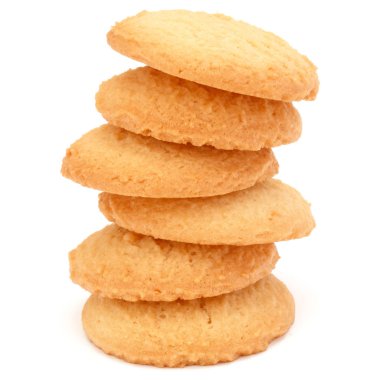 Beyaz üzerine tatlı kurabiyeler 