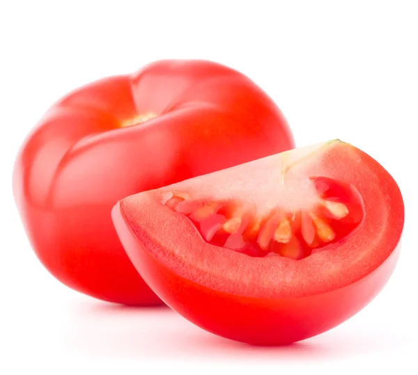Fresh tomatoes on white — Stock Photo, Image
