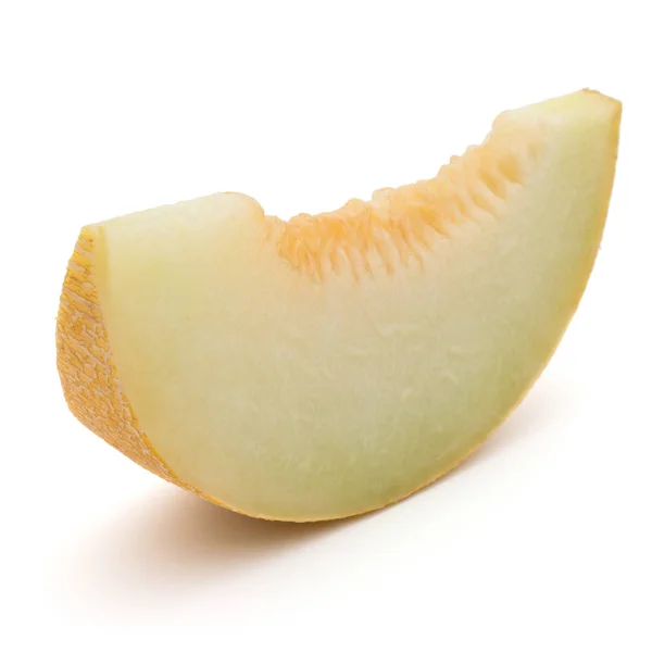 Melon skiva på vit — Stockfoto