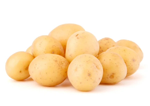 Potatis knölen på vit — Stockfoto