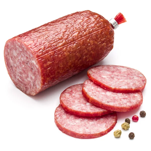 Salami smoked sausage — Stock Photo, Image