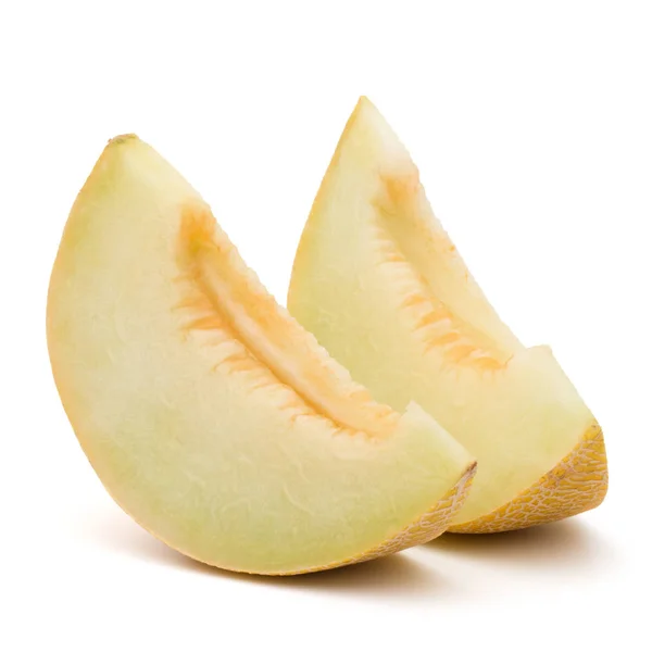 Meloen segmenten op wit — Stockfoto