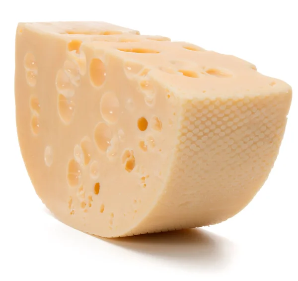 Cheese block  on white — Stock Photo, Image