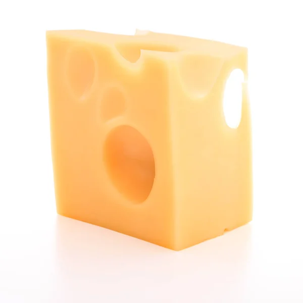 Piece of cheese on white — Stock Photo, Image