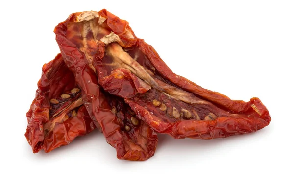 Dried tomatoes on white — Stock Photo, Image