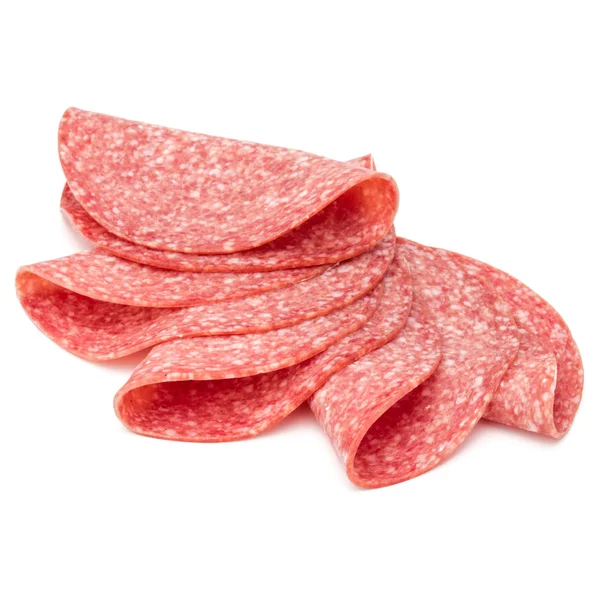 Gerookte salami worst segmenten — Stockfoto