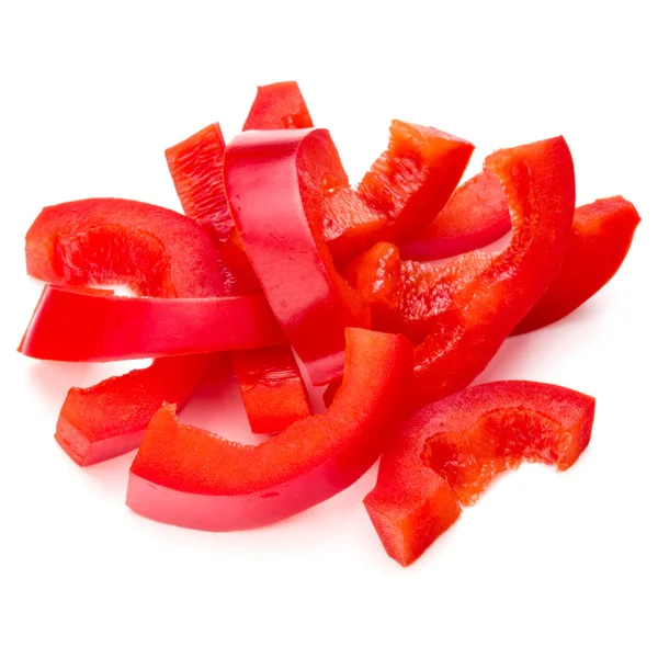 Κομμένη κόκκινη γλυκιά πιπεριά — Φωτογραφία Αρχείου