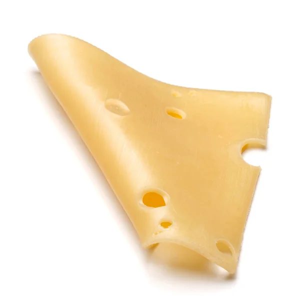 Cheese slice  on white — Stock Photo, Image