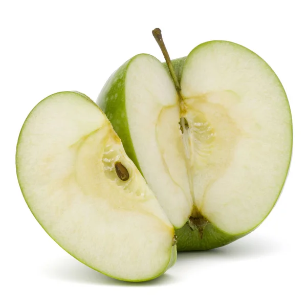 Gröna skivade äpple — Stockfoto
