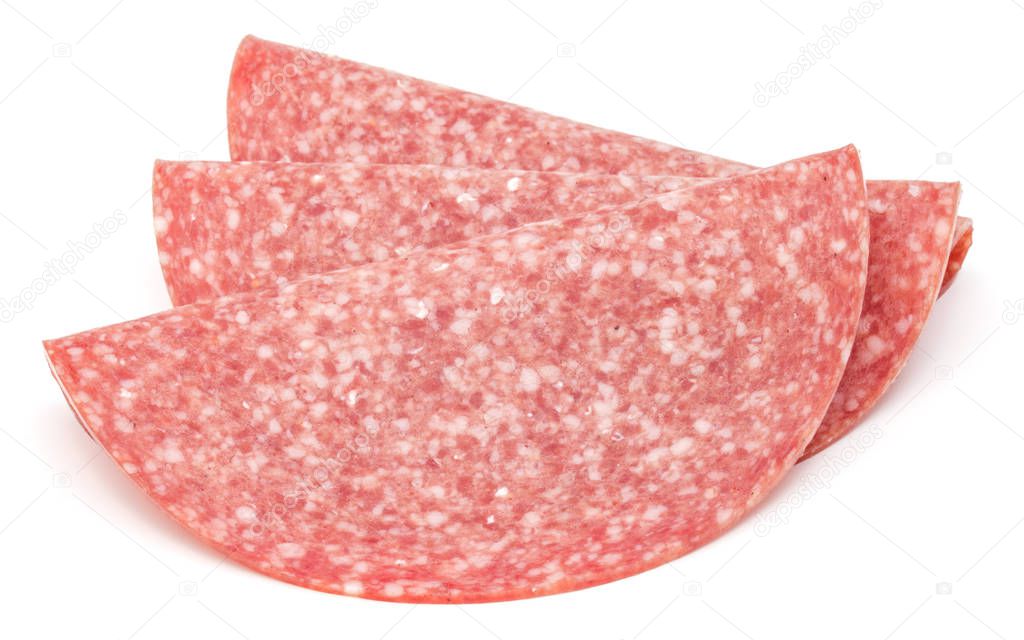 Salami smoked sausage slices 