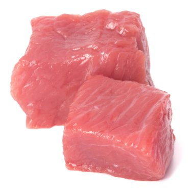 Çiğ kıyılmış sığır et parçaları