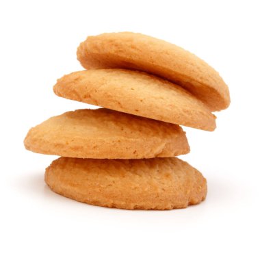 yığılmış kısa pasta kurabiye