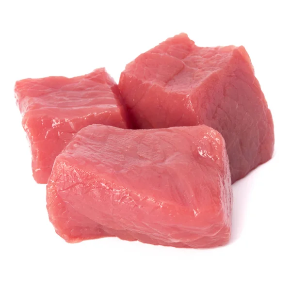 Rå hackad biff kött bitar — Stockfoto