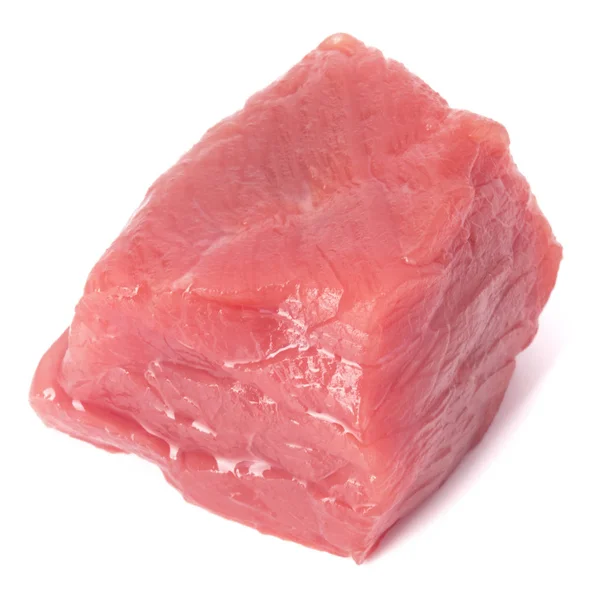 Cubo de carne de res picada cruda —  Fotos de Stock