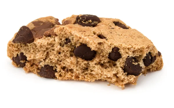 Um biscoito de chocolate quebrado — Fotografia de Stock