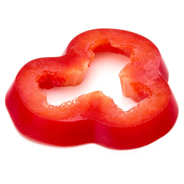 Rode zoete paprika segment — Stockfoto