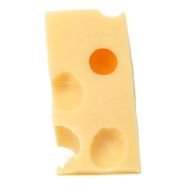 Käse isoliert auf weiß — Stockfoto