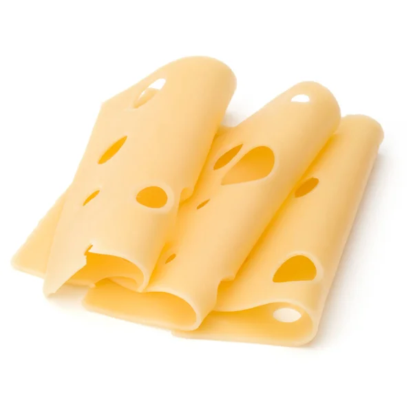 Tre skivor ost — Stockfoto