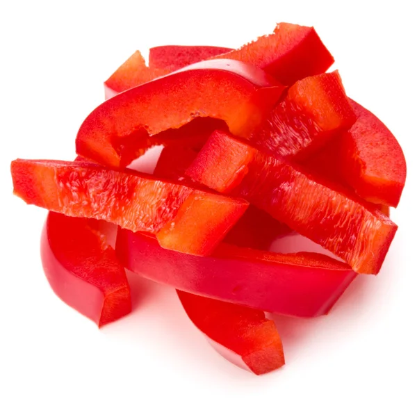 Bell pepper sliced strips — Stock Photo, Image