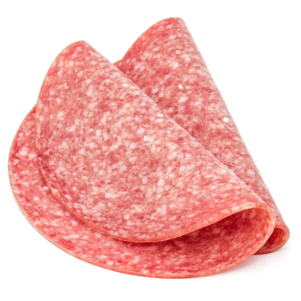 Salami geräucherte Wurstscheiben — Stockfoto