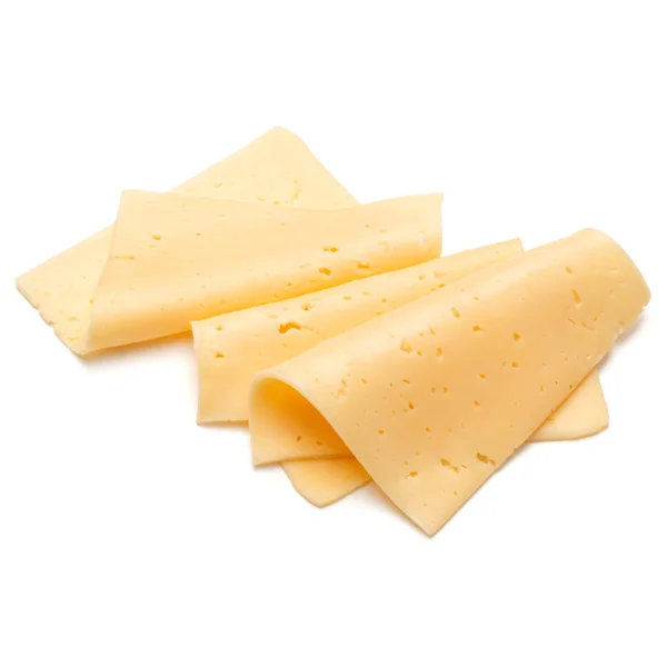 Sýrové řezy izolované — Stock fotografie