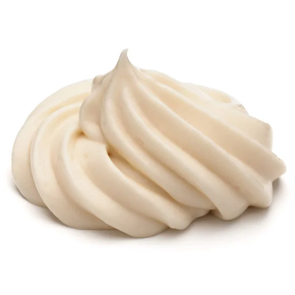 Mayonaise swirl geïsoleerd — Stockfoto