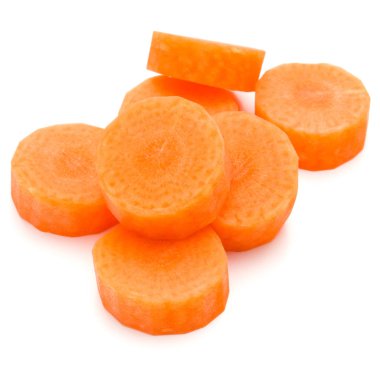 doğranmış havuç dilimleri 