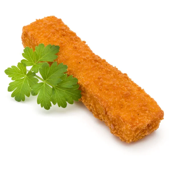 Crispy Fish fingers and parsley leaves — Stock Photo, Image