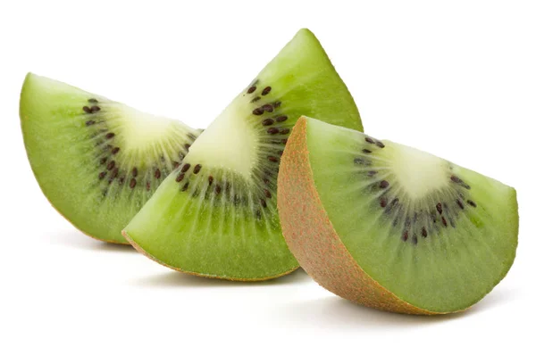 Gesneden kiwi vruchten geïsoleerd — Stockfoto