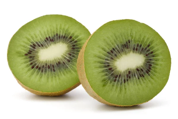 Fruta kiwi fatiada isolada — Fotografia de Stock