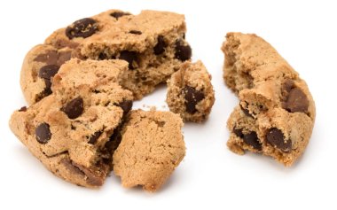 Bir kırık parça çikolatalı kurabiye 