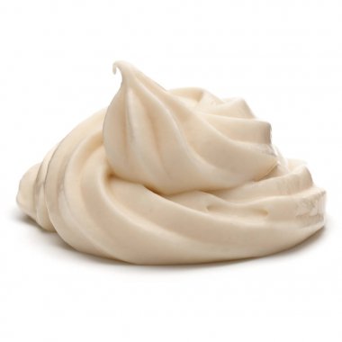 Beyaz izole mayonez girdap  