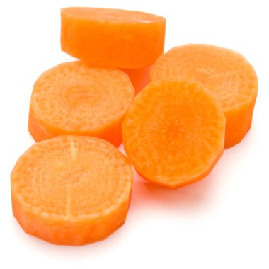 doğranmış havuç dilimleri 