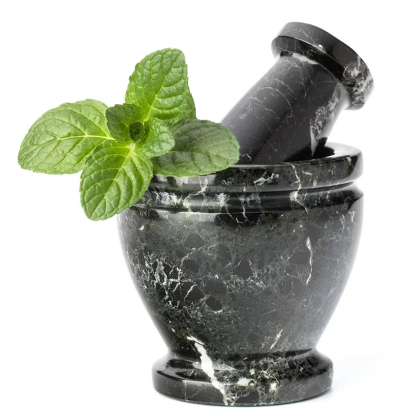 Marble stone mortar and pestle — Stock Photo, Image