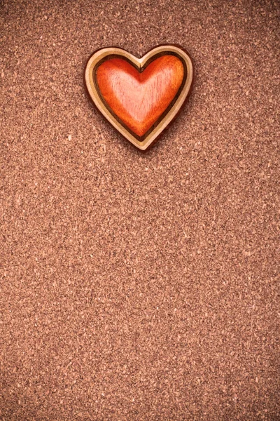Un corazón de madera — Foto de Stock