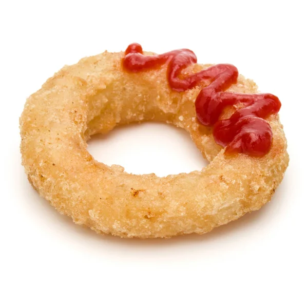Τραγανό βαθιά τηγανητό κρεμμύδι ή καλαμάρια δαχτυλίδι — Φωτογραφία Αρχείου