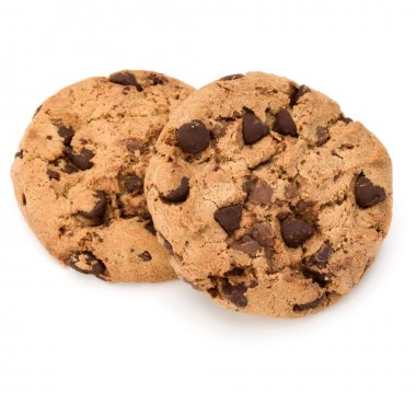 İki çikolatalı kurabiye.