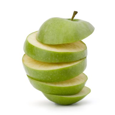 Yeşil elma dilimli