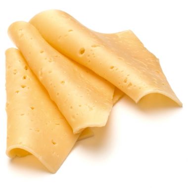 izole peynir dilimleri