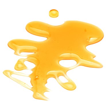 Tatlı bal damlar üzerinde beyaz izole