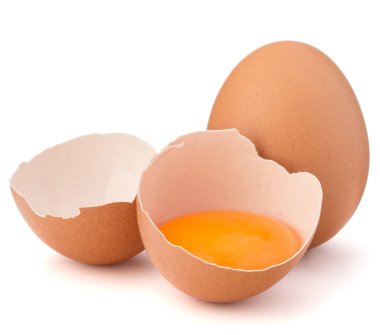 Kırık yumurta ve çiğ yumurta 