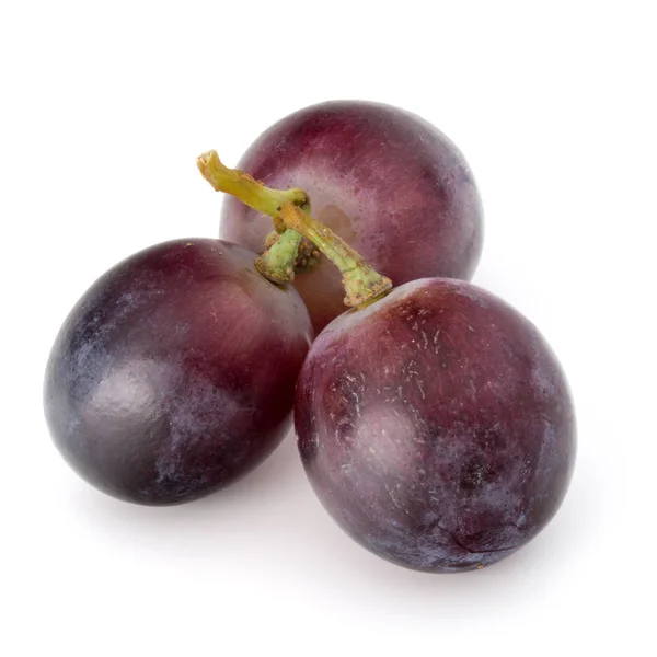 Uvas vermelhas isoladas — Fotografia de Stock