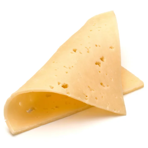Elszigetelt sajt szelet — Stock Fotó