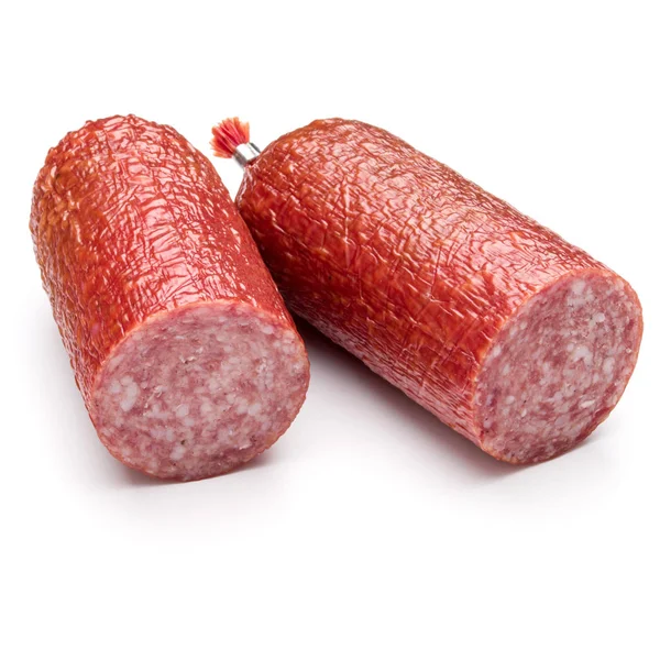 Salami smoked sausage pieces — Stock Photo, Image