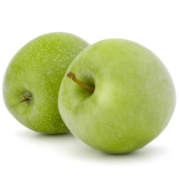 Grüne Äpfel isoliert — Stockfoto