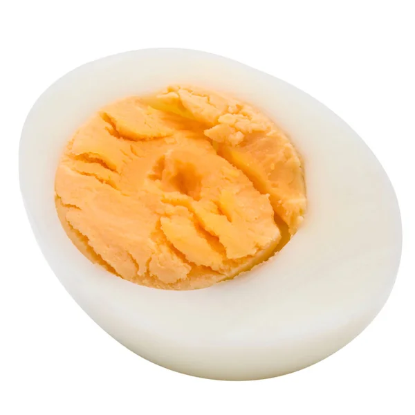 Una mitad de huevo hervido — Foto de Stock