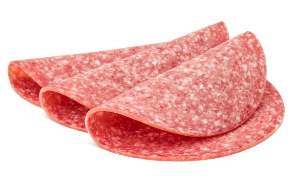 Salami rökt korv skivor — Stockfoto