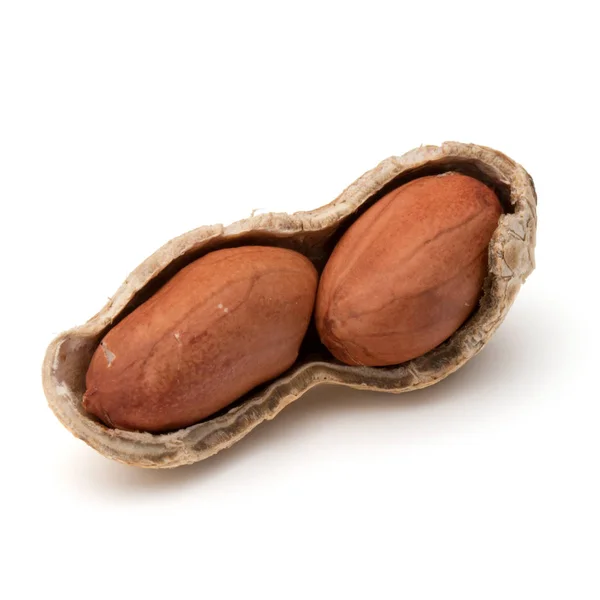 Opened and whole peanuts — Stock Photo, Image