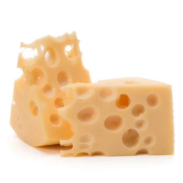 Bloques de queso aislados — Foto de Stock